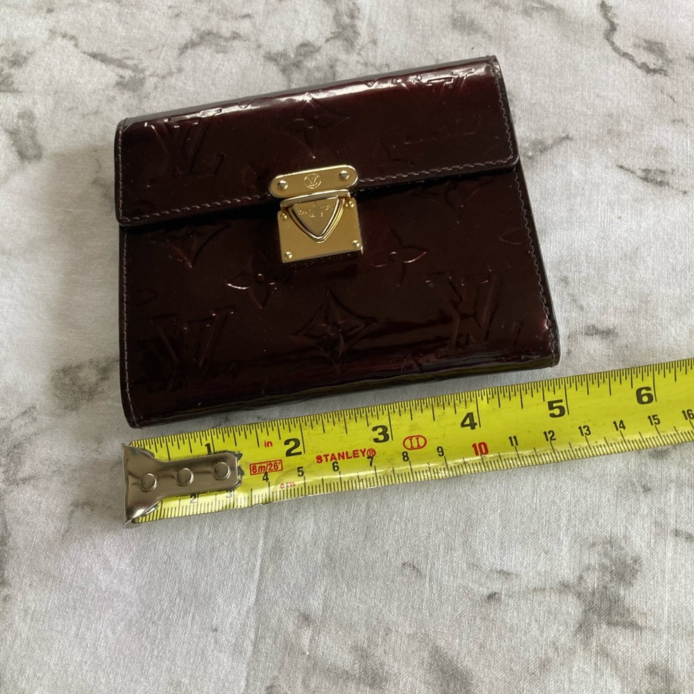 Louis Vuitton vernis patent leather amarante wallet - Picture 4 of 8